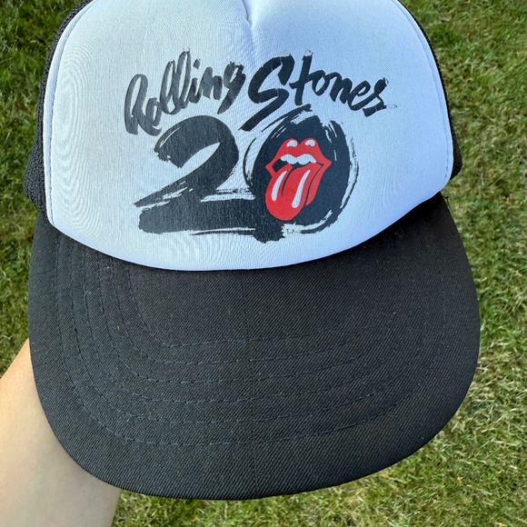 Older Vintage 80s The Rolling Stones Concert Trucker Hat Cap Mick Jagger. - Picture 1 of 7